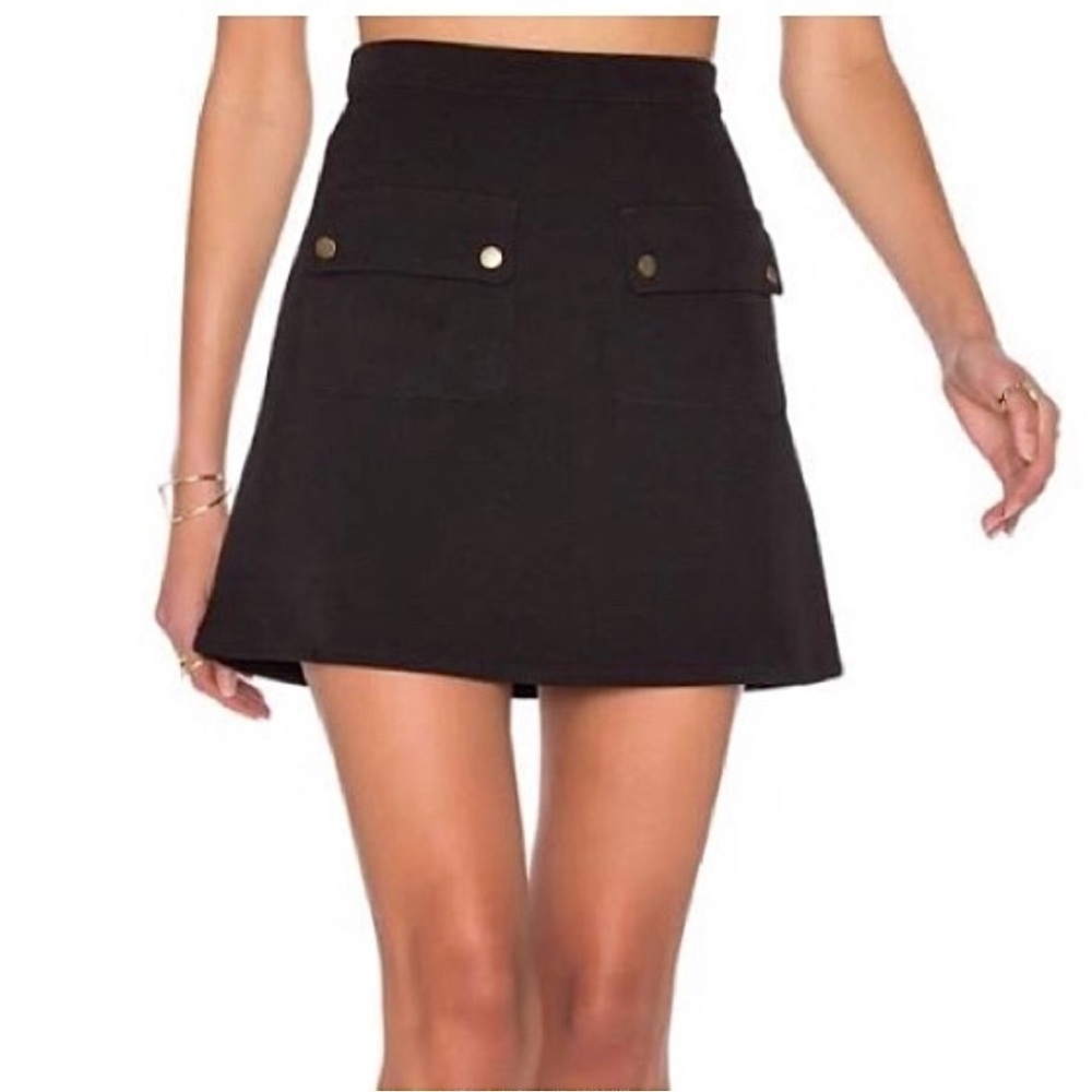 Lovers + Friends Sienna Mini Skirt Women Large Cargo Pockets Academia Whimsigoth